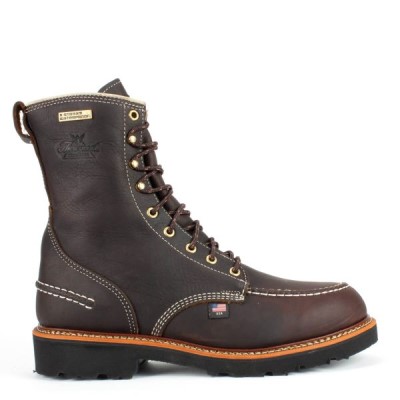 Thorogood 1957 Series – Flyway Waterproof 8" Briar Pitstop Men's Waterproof Boots Chocolate | IhSASZ6