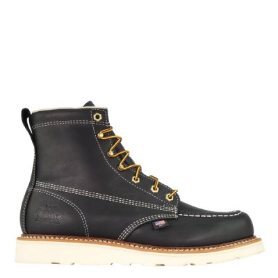 Thorogood American Heritage – 6" Moc Toe – MAXWear Wedge Men's Work Boots Black | gbhGndl