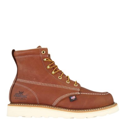 Thorogood American Heritage – 6" Tobacco Moc Toe – MAXWear Wedge Men's Work Boots Brown | 8OCPqyG