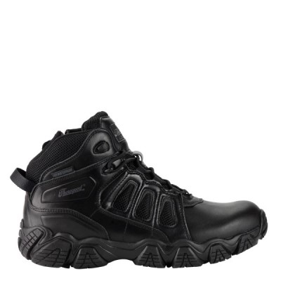 Thorogood CROSSTREX POLISHABLE TOE / SIDE ZIP – BBP WATERPROOF Men's Public Safety Boots Black | mp4pTq1