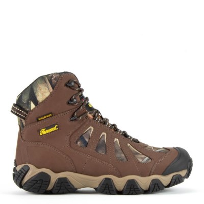 Thorogood Crosstrex Series – Camo 6" Insulated Waterproof Hiker Men's Insulated Boots Brown / Black | tRBWIEL