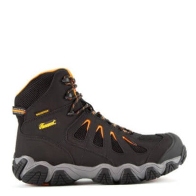Thorogood Crosstrex Series – Waterproof – 6" Safety Toe Hiker Men's Waterproof Boots Black / Orange | xkSKoH9