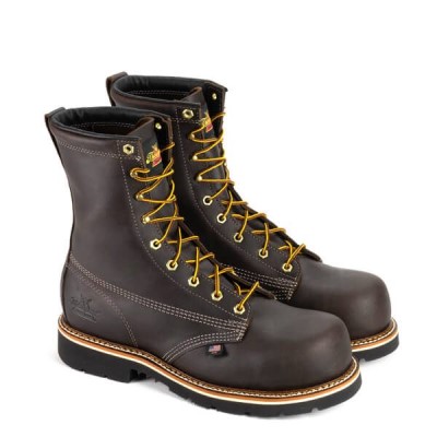 Thorogood Emperor Toe – 8″ Briar Pitstop WORK BOOT Men's Work Boots Chocolate | lX4CzZE