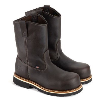 Thorogood Emperor Toe – Wellington Briar Pitstop WORK BOOT Men's Work Boots Chocolate | PoJ4GTu