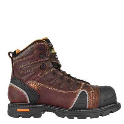 Thorogood GEN-Flex2® Series – 6" Composite Safety Cap Toe Men's Work Boots Brown | DhSW2WM