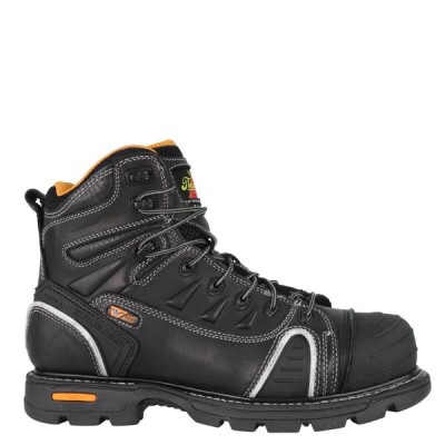 Thorogood GEN-flex2® Series – 6" Composite Safety Toe Men's Work Boots Black | zMM7puI