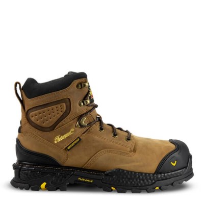 Thorogood INFINITY FD SERIES – 6" Butterscotch Waterproof Safety Toe Boot Men's Waterproof Boots Brown / Black | bT3Y99S