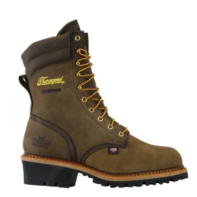 Thorogood Logger Series – 9" Studhorse Waterproof Men's Waterproof Boots Brown | sfjyEtS
