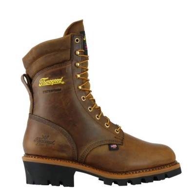 Thorogood Logger Series – 9" Trail Crazyhorse – Insulated – Waterproof Men's Waterproof Boots Brown | kVawwcy