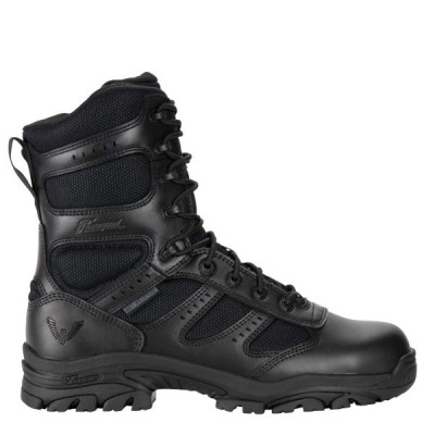 Thorogood THE DEUCE Series – Waterproof – 8" Tactical Side Zip Dual Gender Waterproof Boots Black | ItWixQw