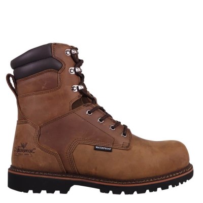 Thorogood V-Series Waterproof/Insulated – 8" Crazyhorse Safety Toe Men's Waterproof Boots Brown | kXgFfwd