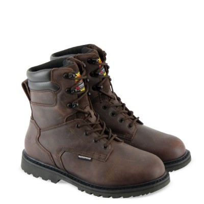 Thorogood V-Series Waterproof/Insulated – 8" Crazyhorse Men's Waterproof Boots Brown | qCoALPw